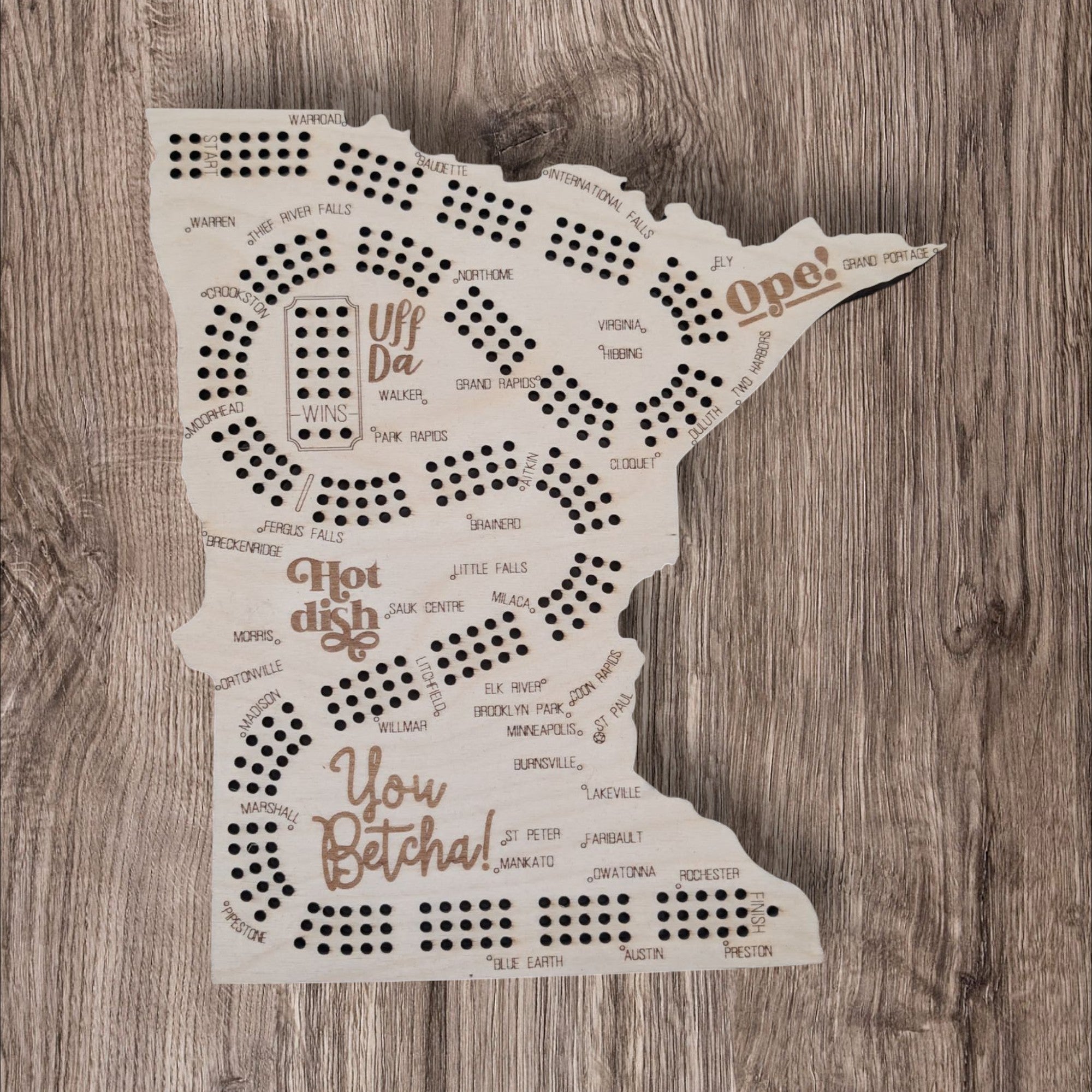 MN Cribbage Board