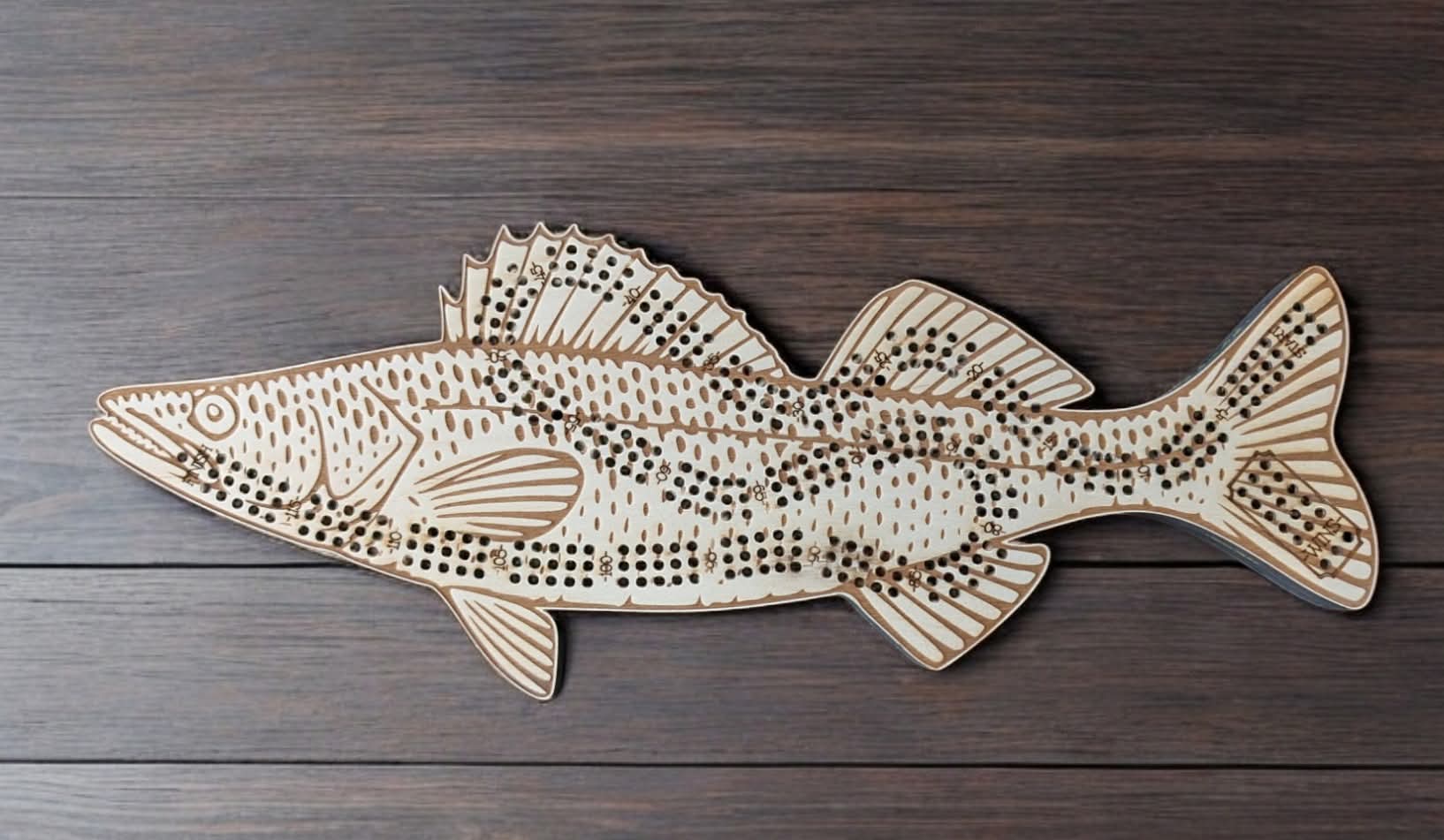 Walleye Cribbage Board