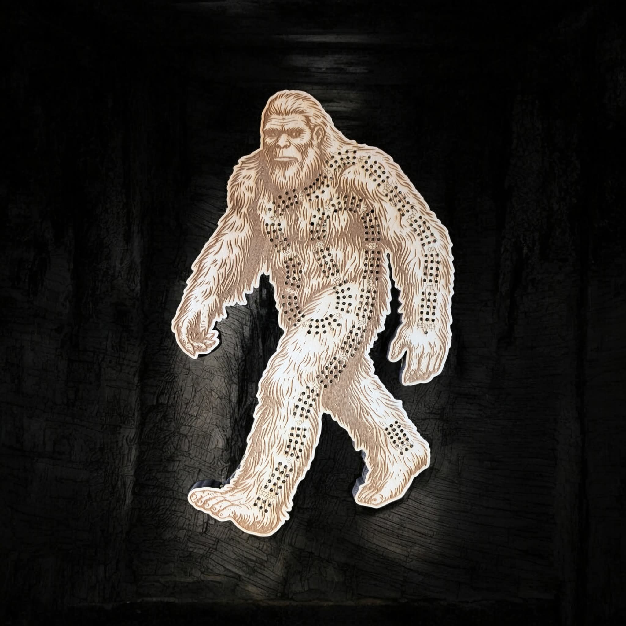 Bigfoot Cribbage Board